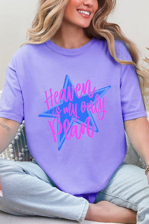 Heaven Is My Only Plan Comfort Colors Adult Ring - Spun Cotton Tee - Wholesale Accessory Market