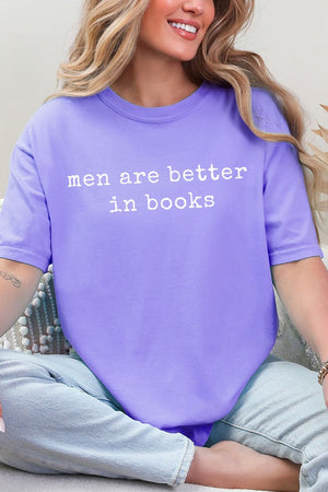 Men Are Better In Books Comfort Colors Adult Ring - Spun Cotton Tee - Wholesale Accessory Market