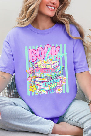 Petals & Paperback Book Lover Comfort Colors Adult Ring-Spun Cotton Tee - Wholesale Accessory Market