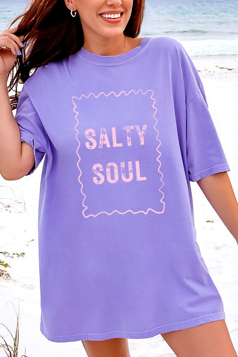 Pink Salty Soul Comfort Colors Adult Ring - Spun Cotton Tee - Wholesale Accessory Market