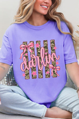 Pink Southern Darlin Comfort Colors Adult Ring-Spun Cotton Tee - Wholesale Accessory Market