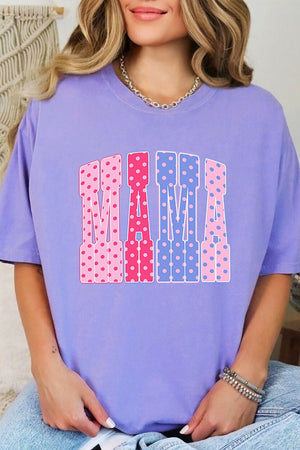 Polka Dot Pop Mama Comfort Colors Adult Ring - Spun Cotton Tee - Wholesale Accessory Market