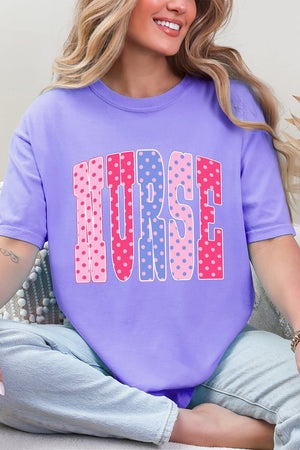 Polka Dot Pop Nurse Comfort Colors Adult Ring-Spun Cotton Tee - Wholesale Accessory Market