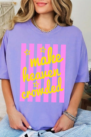Retro Pop Make Heaven Crowded Comfort Colors Adult Ring-Spun Cotton Tee - Wholesale Accessory Market
