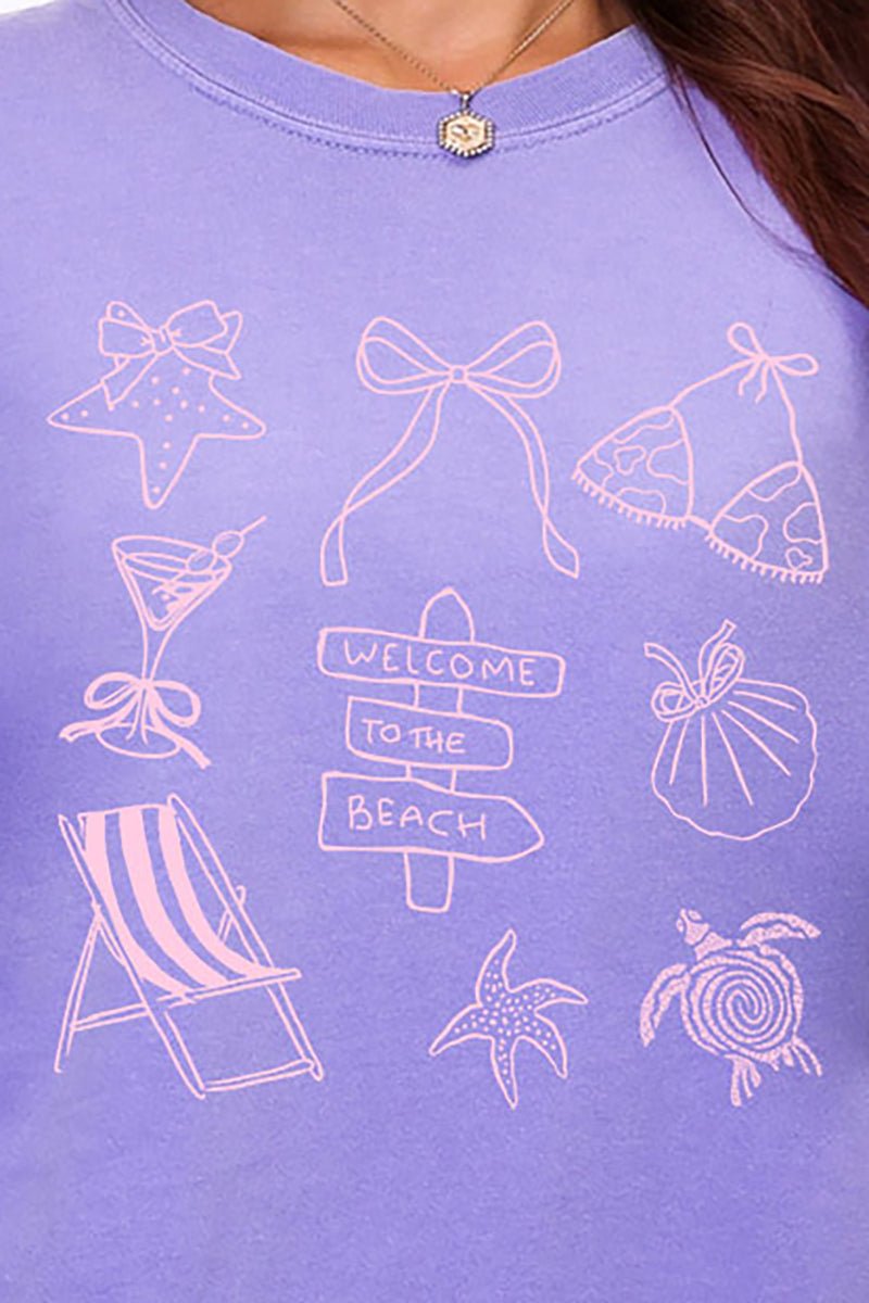 Welcome To The Beach Comfort Colors Adult Ring - Spun Cotton Tee - Wholesale Accessory Market