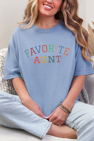 Always The Favorite Aunt Comfort Colors Adult Ring-Spun Cotton Tee - Wholesale Accessory Market