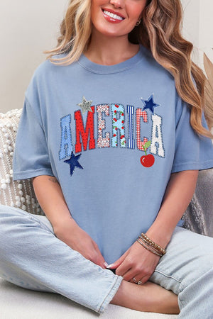 America Stitched In Tradition Comfort Colors Adult Ring - Spun Cotton Tee - Wholesale Accessory Market