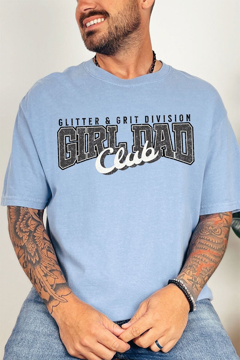 Glitter & Grit Girl Dad Comfort Colors Adult Ring - Spun Cotton Tee - Wholesale Accessory Market
