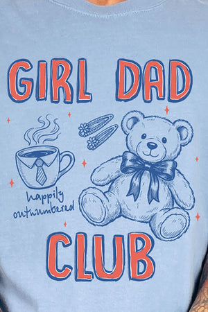 Happily Outnumbered Girl Dad Club Comfort Colors Adult Ring - Spun Cotton Tee - Wholesale Accessory Market
