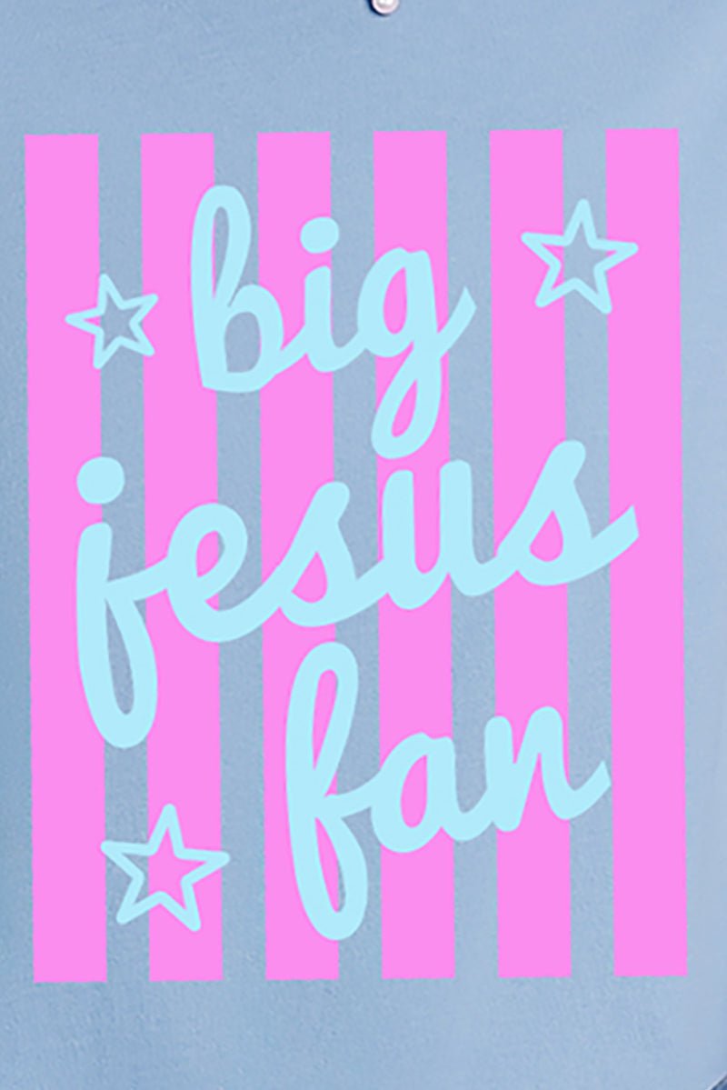 Pastel Pop Big Jesus Fan Comfort Colors Adult Ring-Spun Cotton Tee - Wholesale Accessory Market