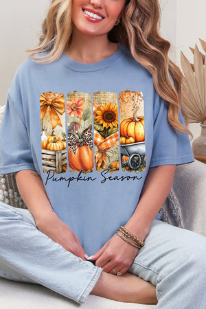 Pumpkin Season Collage Comfort Colors Adult Ring-Spun Cotton Tee - Wholesale Accessory Market