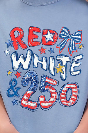 Red, White & 250 Comfort Colors Adult Ring - Spun Cotton Tee - Wholesale Accessory Market