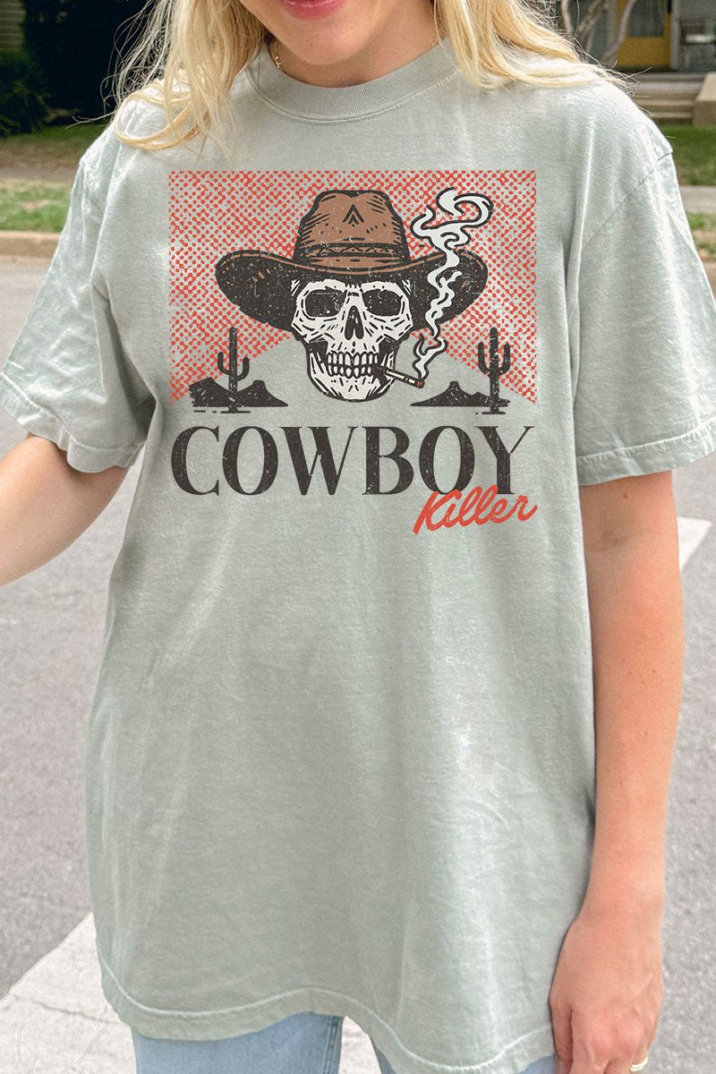 Vintage Cowboy Killer Comfort Colors Adult Ring - Spun Cotton Tee - Wholesale Accessory Market