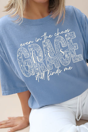White Grace In Bloom Comfort Colors Adult Ring-Spun Cotton Tee - Wholesale Accessory Market