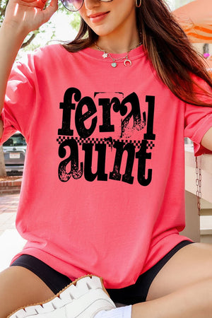Feral Aunt Comfort Colors Adult Ring-Spun Cotton Tee - Wholesale Accessory Market