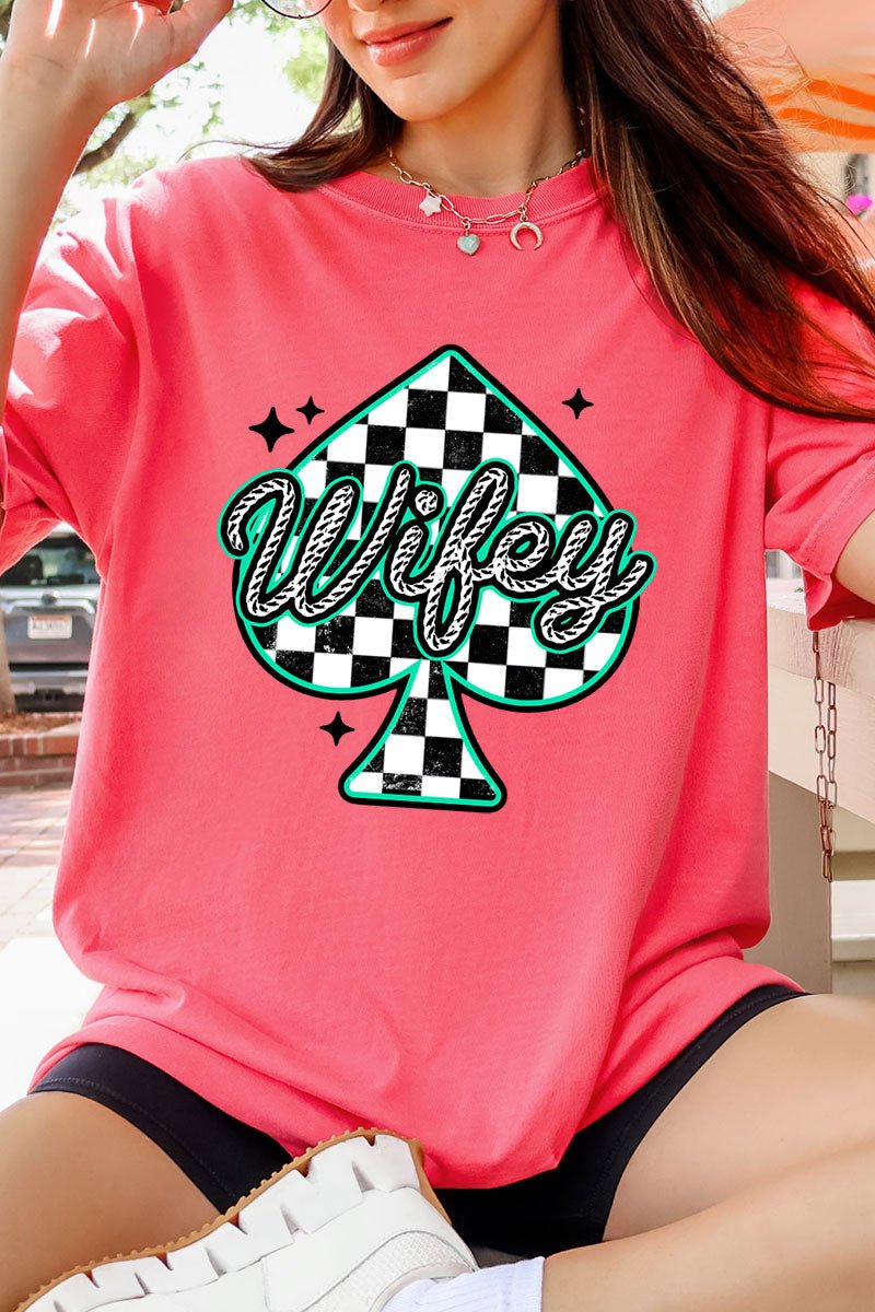 Lucky Spade Wifey Comfort Colors Adult Ring-Spun Cotton Tee - Wholesale Accessory Market
