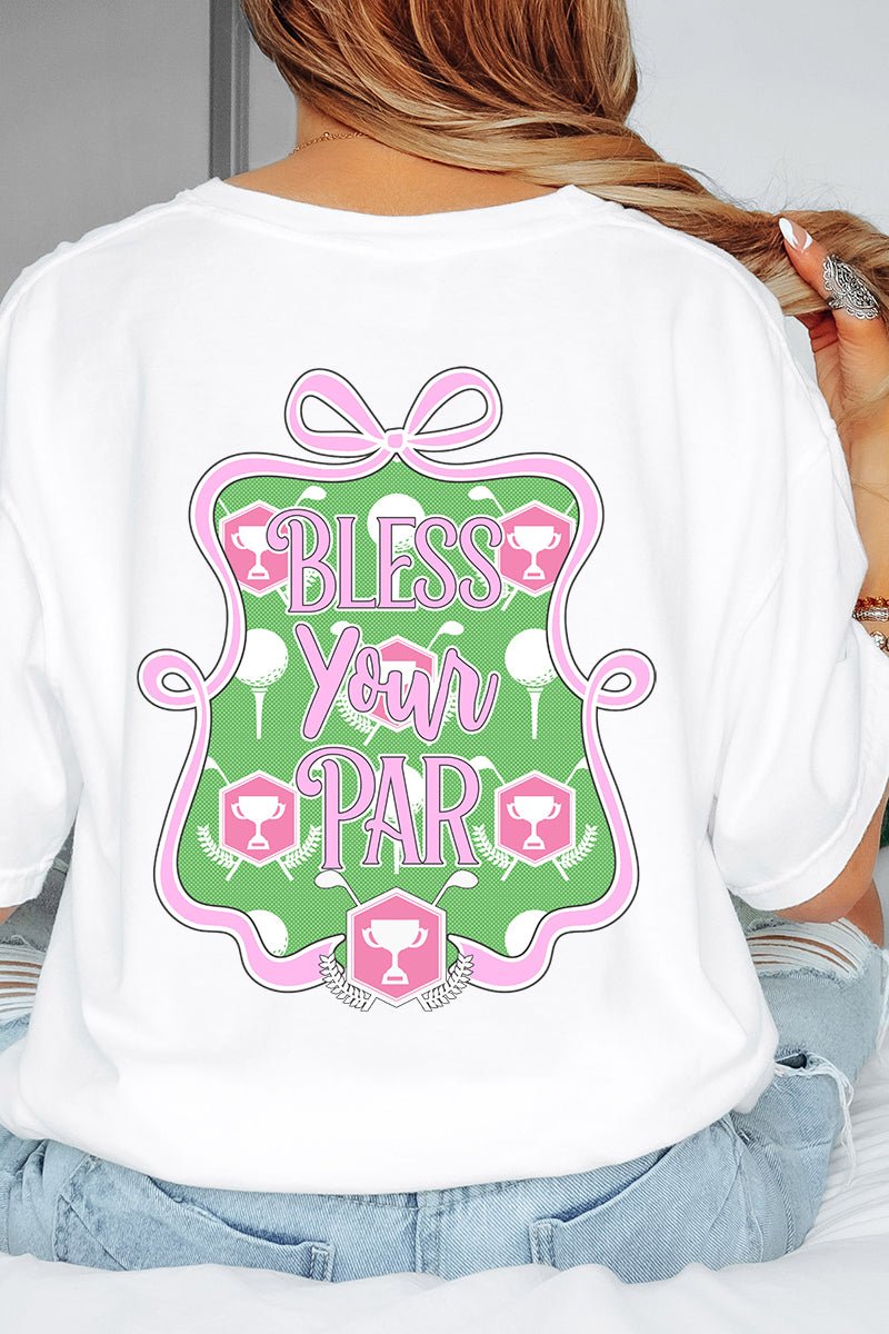 Bless Your Par Front & Back Comfort Colors Adult Ring - Spun Cotton Tee - Wholesale Accessory Market