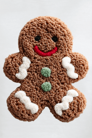 Faux Yarn Gingerbread Kisses Comfort Colors Adult Ring - Spun Cotton Tee - Wholesale Accessory Market