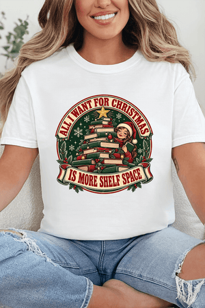 Shelf Space For Christmas Comfort Colors Adult Ring-Spun Cotton Tee - Wholesale Accessory Market