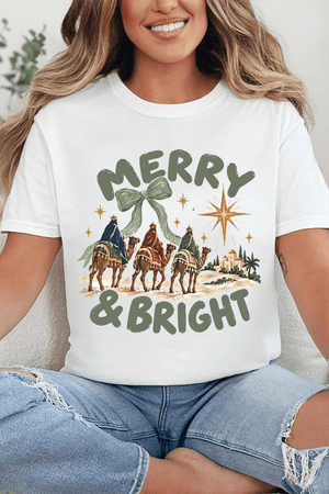 Three Kings Merry & Bright Comfort Colors Adult Ring-Spun Cotton Tee - Wholesale Accessory Market