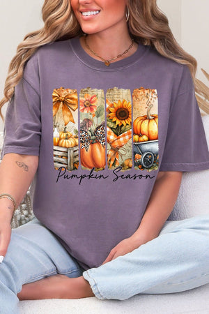 Pumpkin Season Collage Comfort Colors Adult Ring-Spun Cotton Tee - Wholesale Accessory Market