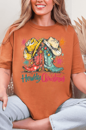 Christmas Boot Scootin' Comfort Colors Adult Ring - Spun Cotton Tee - Wholesale Accessory Market