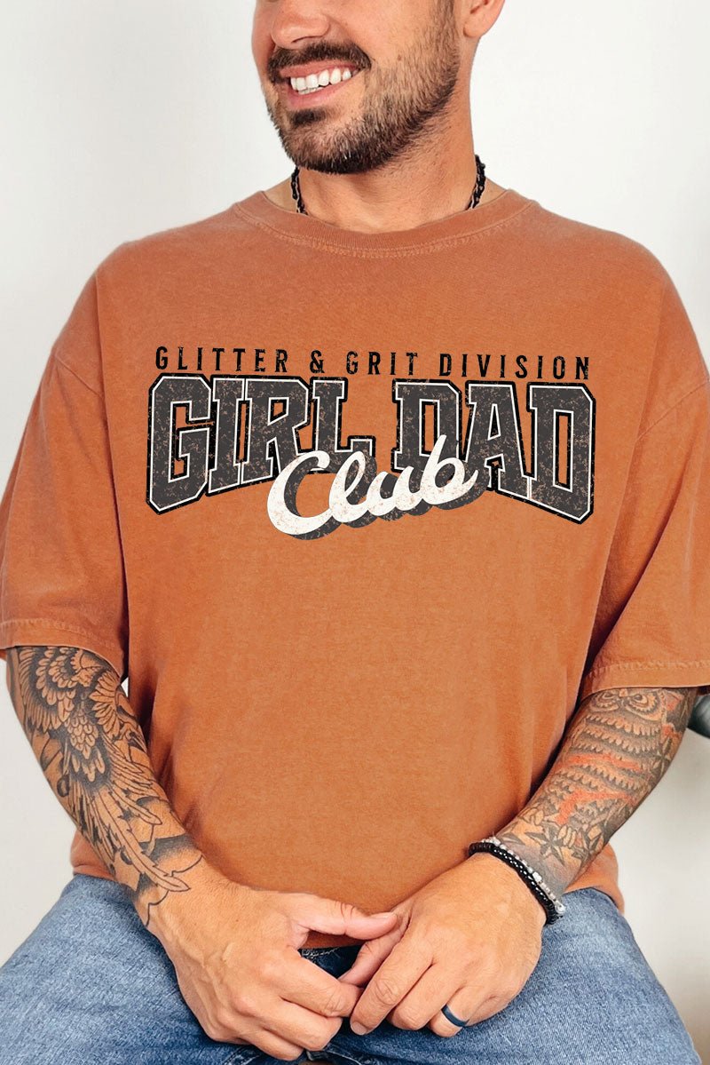 Glitter & Grit Girl Dad Comfort Colors Adult Ring - Spun Cotton Tee - Wholesale Accessory Market