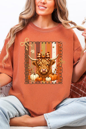 Highland In Autumn Comfort Colors Adult Ring-Spun Cotton Tee - Wholesale Accessory Market