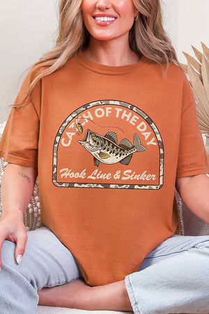 Hook Line & Sinker Cream Comfort Colors Adult Ring-Spun Cotton Tee - Wholesale Accessory Market
