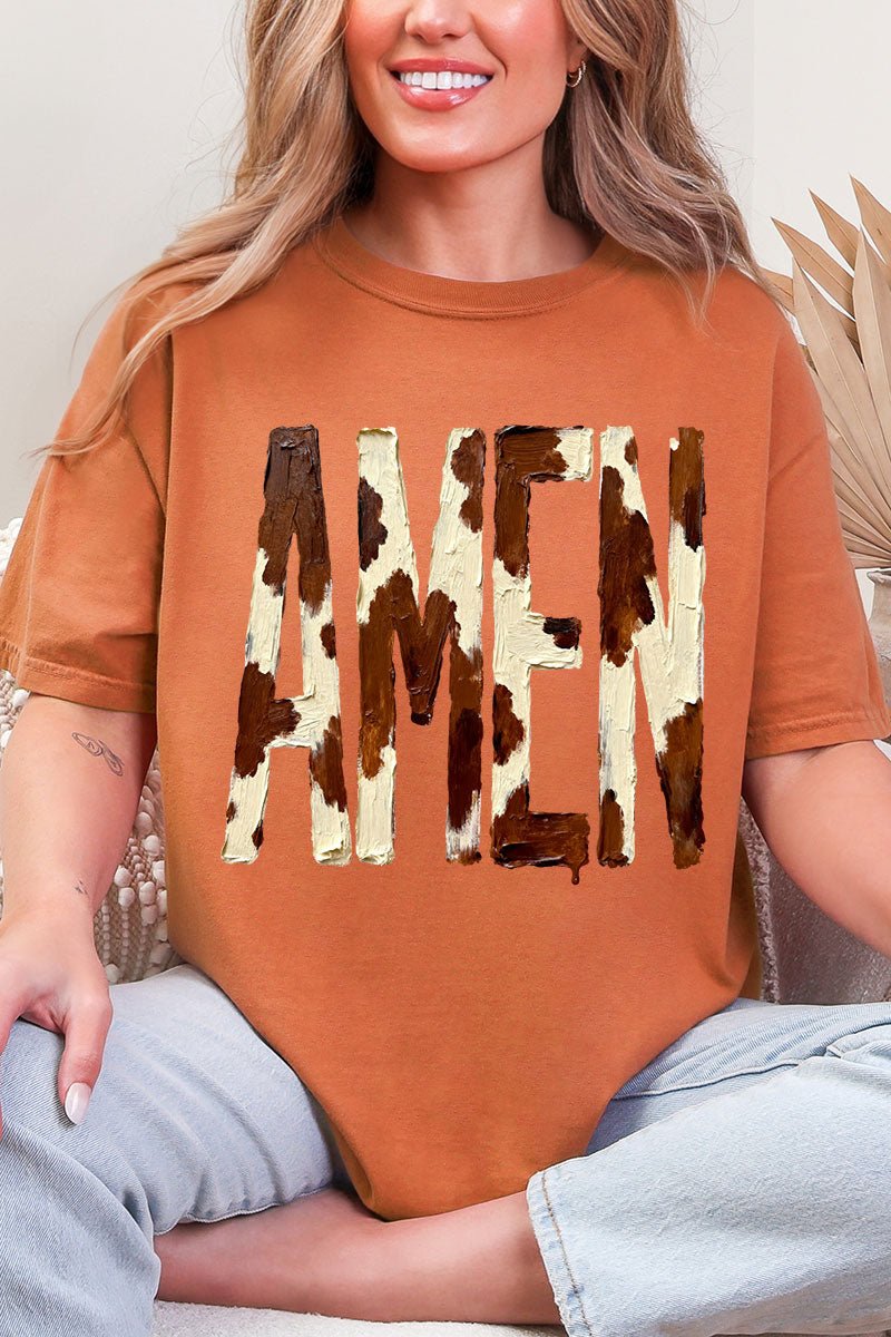 Painted Cow Amen Comfort Colors Adult Ring-Spun Cotton Tee - Wholesale Accessory Market