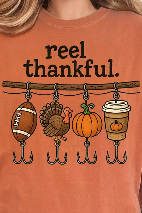 Reel Thankful Comfort Colors Adult Ring - Spun Cotton Tee - Wholesale Accessory Market