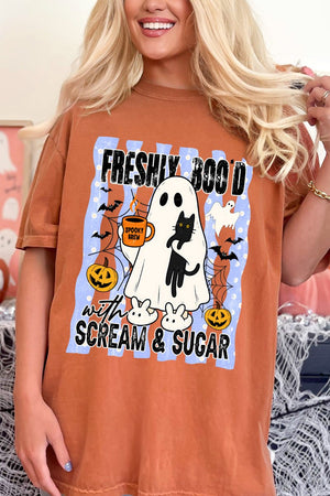 Scream & Sugar Ghost Brew Comfort Colors Adult Ring-Spun Cotton Tee - Wholesale Accessory Market