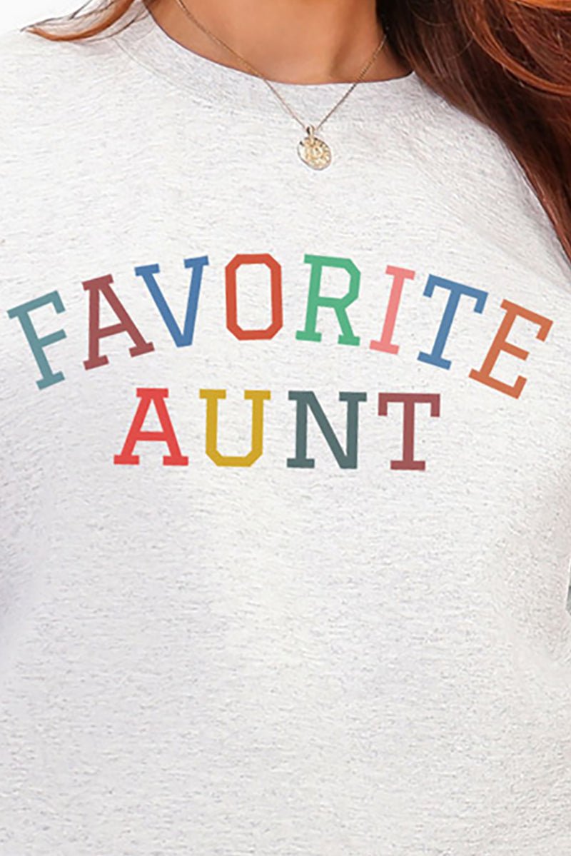 Always The Favorite Aunt Heavy Blend Crew Sweatshirt - Wholesale Accessory Market