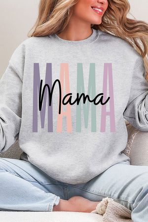 Block Script Mama Heavy Blend Crew Sweatshirt - Wholesale Accessory Market