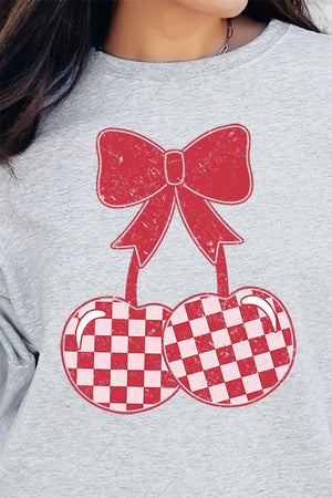 Cherry On Top Heavy - weight Crew Sweatshirt - Wholesale Accessory Market