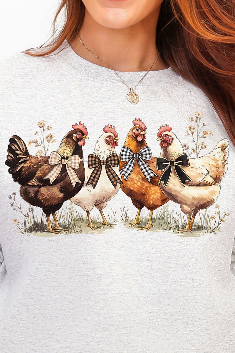 Coquette Chickens Heavy Blend Crew Sweatshirt - Wholesale Accessory Market