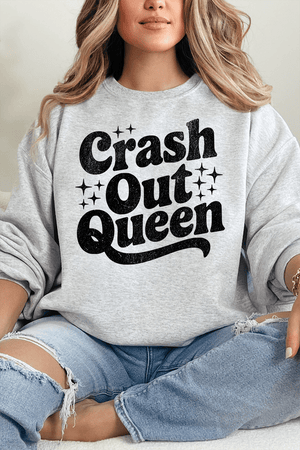 Crash Out Queen Heavy Blend Crew Sweatshirt - Wholesale Accessory Market