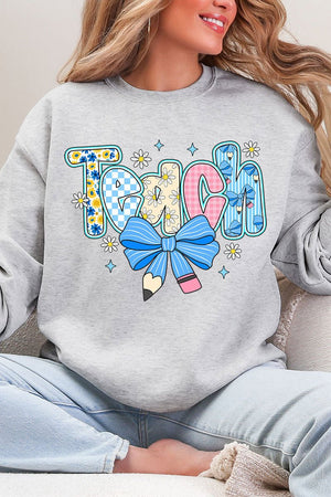 Daisy Days Teach Heavy Blend Crew Sweatshirt - Wholesale Accessory Market