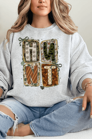 Doodle Coquette Hunt Heavy - weight Crew Sweatshirt - Wholesale Accessory Market