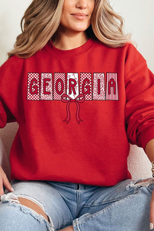 Doodle Georgia Coquette Heavy Blend Crew Sweatshirt - Wholesale Accessory Market