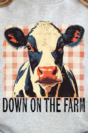 Down On The Farm Cow Heavy Blend Crew Sweatshirt - Wholesale Accessory Market