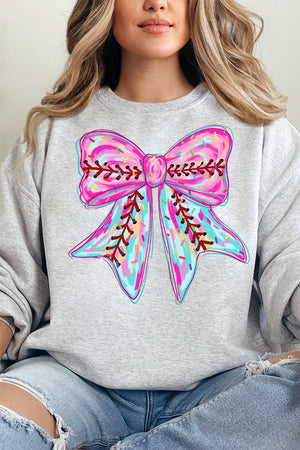 Drippy Ball Bow Heavy - weight Crew Sweatshirt - Wholesale Accessory Market