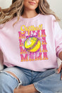 Drippy Stacked Softball Mama Heavy - weight Crew Sweatshirt - Wholesale Accessory Market