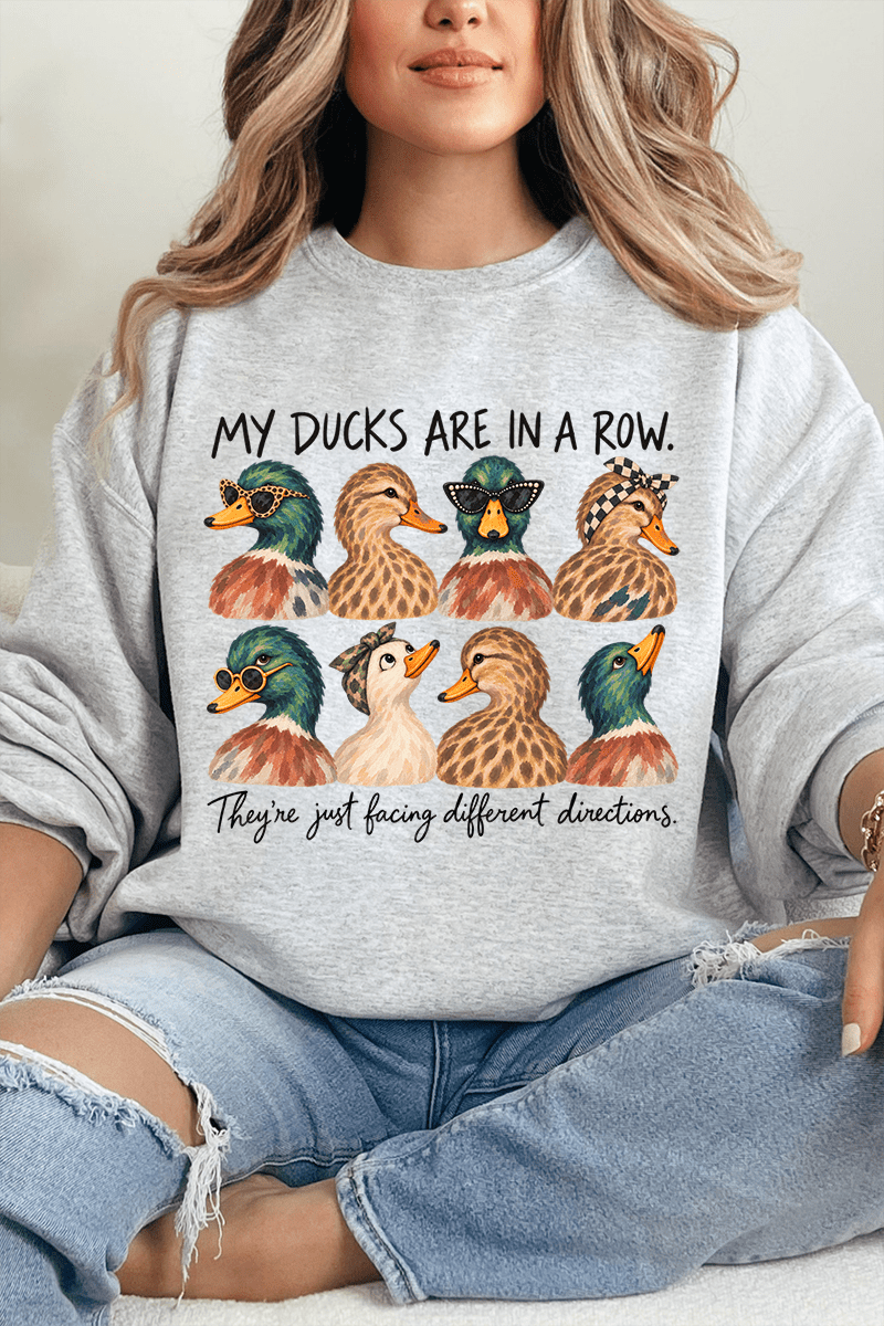 Ducks In A Row-Ish Heavy Blend Crew Sweatshirt - Wholesale Accessory Market