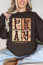 Fall Floral Pray Heavy Blend Crew Sweatshirt - Wholesale Accessory Market