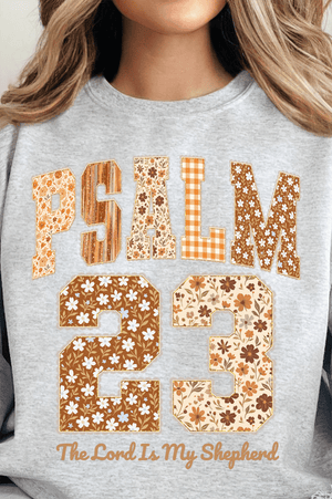 Floral Psalm 23 Heavy - weight Crew Sweatshirt - Wholesale Accessory Market