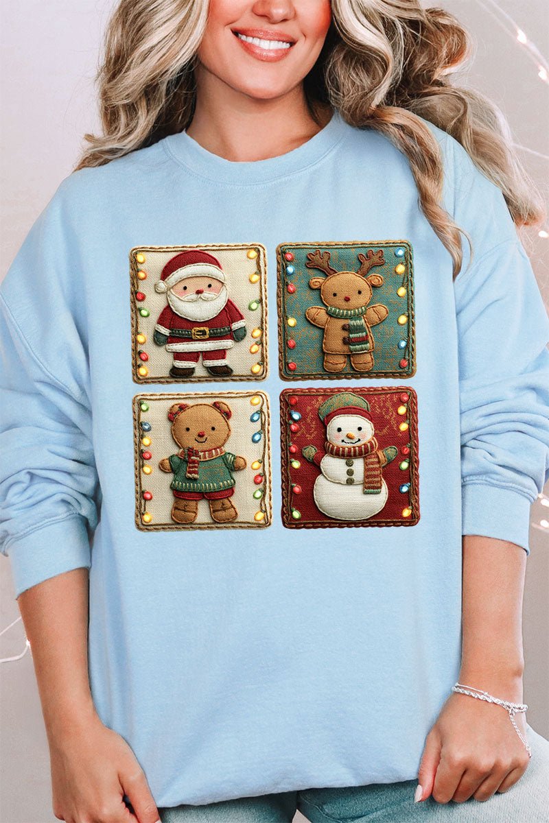 Gang's All Here Christmas Heavy Blend Crew Sweatshirt - Wholesale Accessory Market