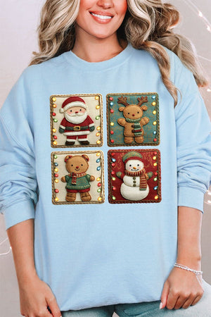 Gang's All Here Christmas Heavy Blend Crew Sweatshirt - Wholesale Accessory Market