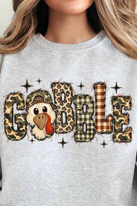 Gobble In Camo Heavy Blend Crew Sweatshirt - Wholesale Accessory Market