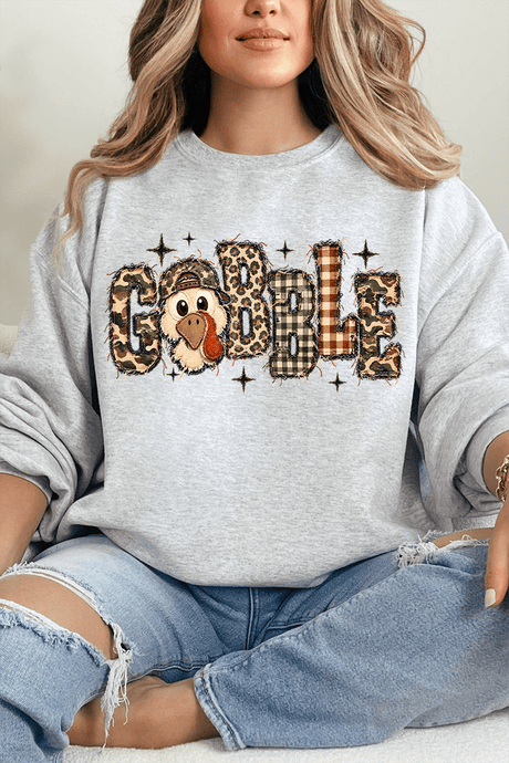 Gobble In Camo Heavy Blend Crew Sweatshirt - Wholesale Accessory Market
